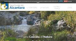 Desktop Screenshot of parcoalcantara.it